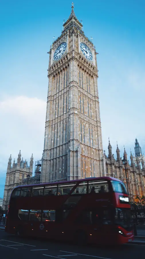 Big ben red bus