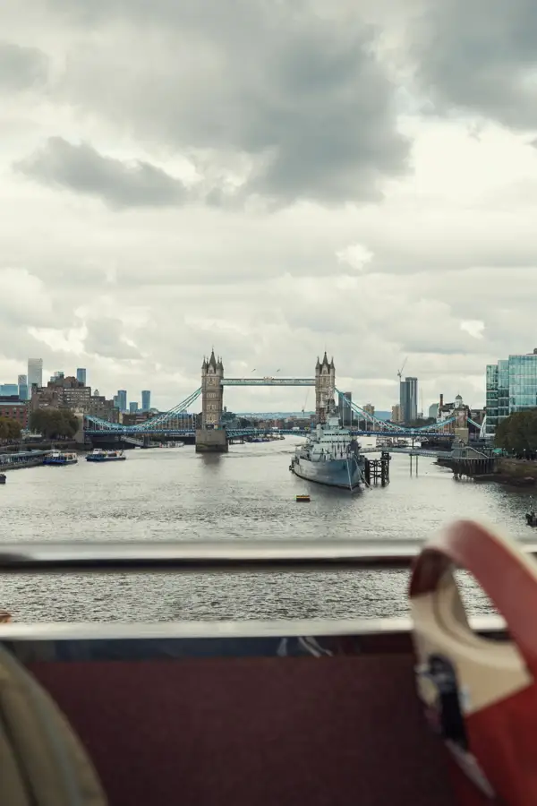Tower bridge view from bus