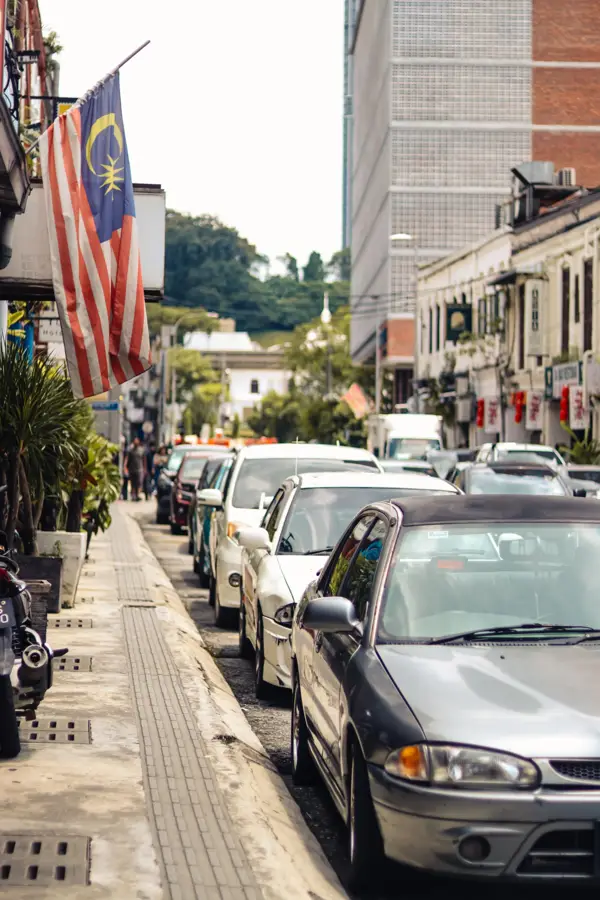 Kuala lumpur street malaysian flag, Malaysia