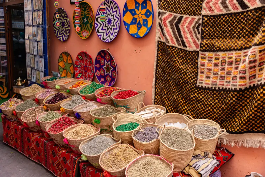 Souk spices and rugs