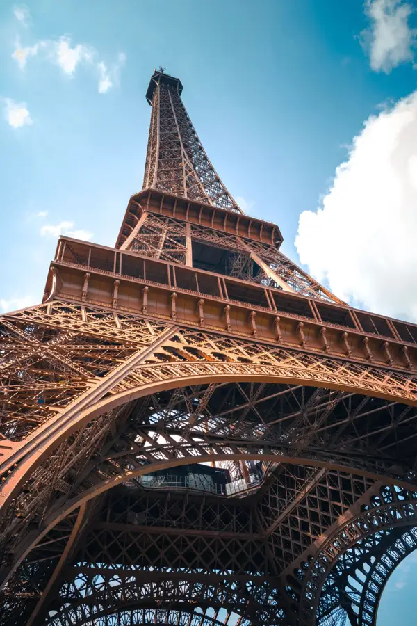 Eiffel tower from below