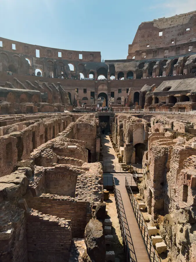 Colosseum hypogeum walkway
