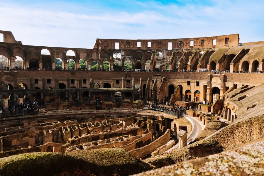 Colosseum interior sunny