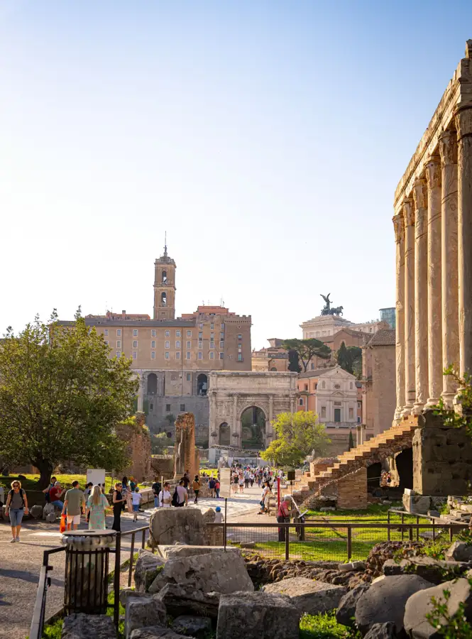Roman forum arch
