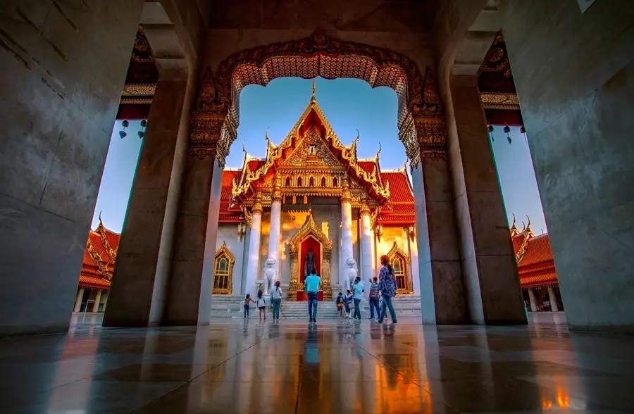 Bangkok marble temple wat benchamabophit