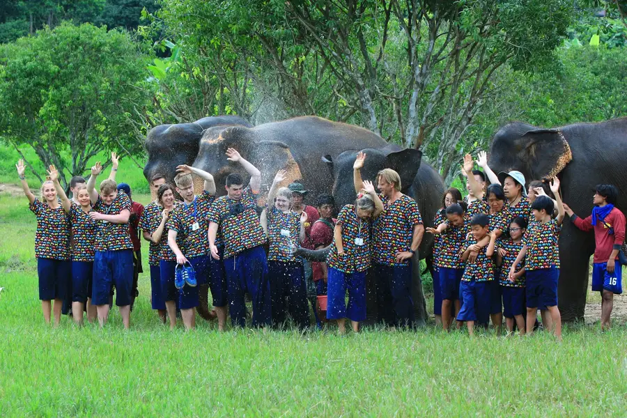 Elephant sanctuary visit